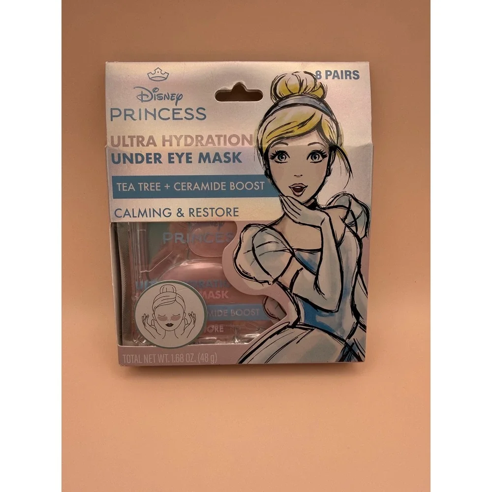 Disney‎ Princess Cinderella Ultra Hydration Under Eye Mask 8 Pairs NIB